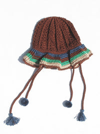Crochet Pom Pom Bucket Hat-Soji Solarin-APOC STORE
