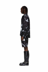 Charcoal Lizard Specimen Overshirt-XIMONLEE-APOC STORE