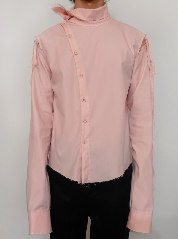 Non-symmetrical Shirt-TRANSE PARIS-APOC STORE