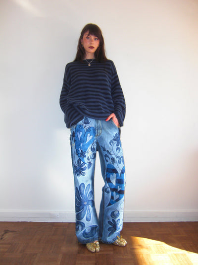 Flower & Heart Jeans-Anna Castellano-APOC STORE