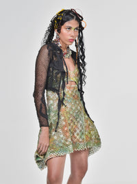 Multicolour Paextia Latex Lace Dress-VEREDAS-APOC STORE