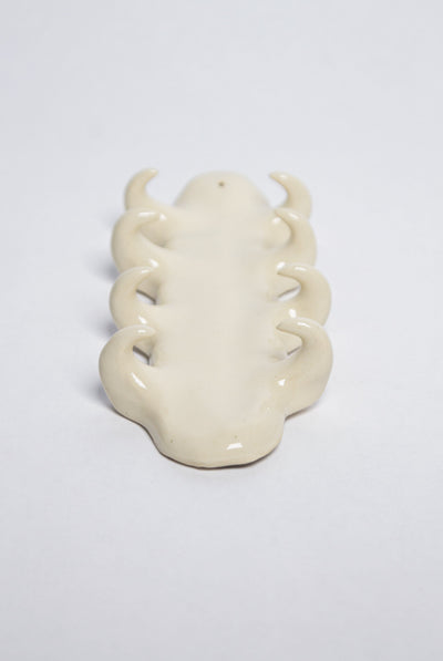 Beige incense holder - 4 rows-Cléo SJölander-APOC STORE