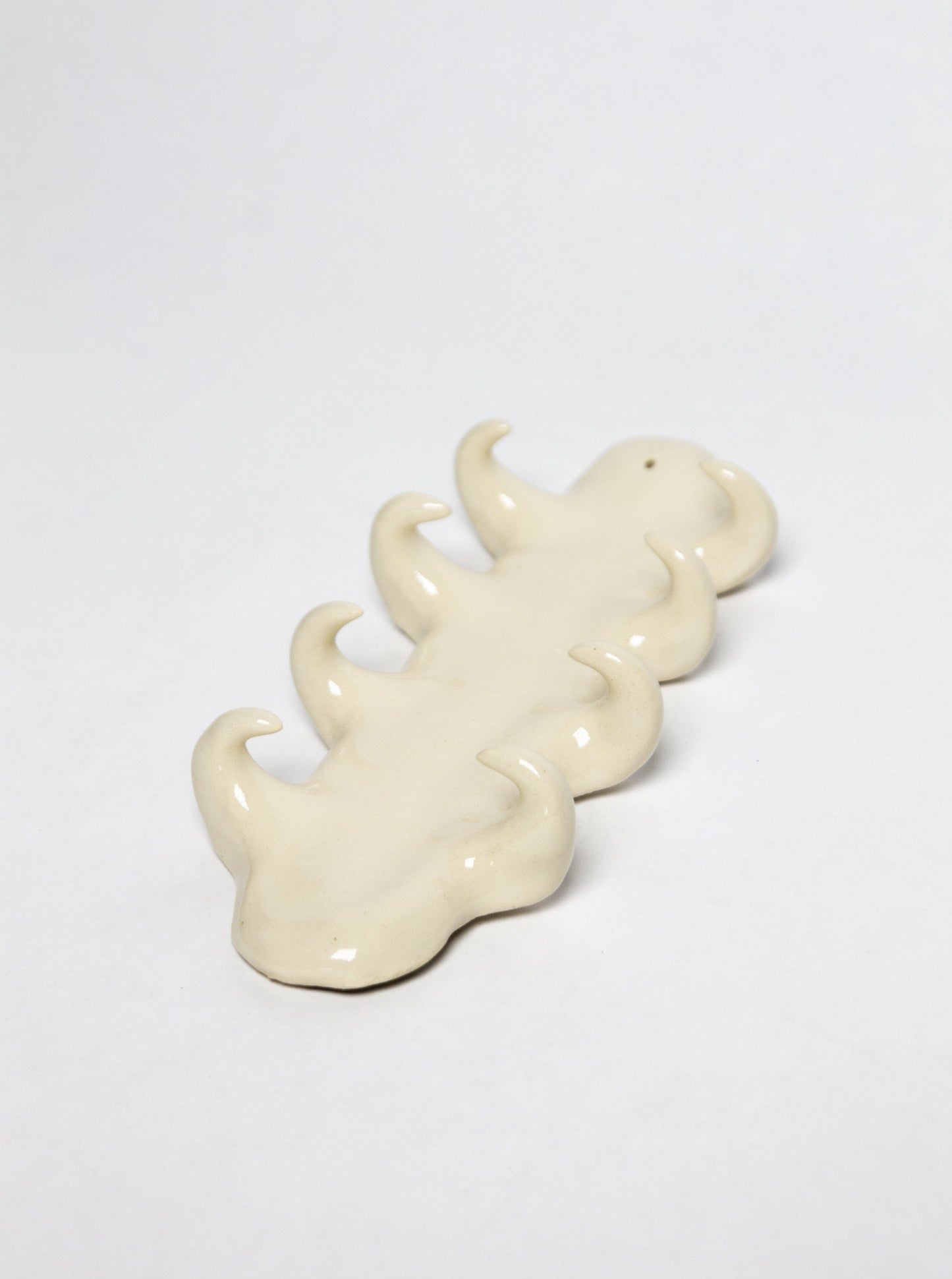 Beige incense holder - 4 rows-Cléo SJölander-APOC STORE