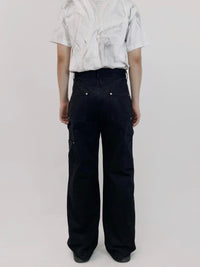 Black Hidden Pocket Pants-EGNARTS-APOC STORE