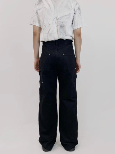 Black Hidden Pocket Pants-EGNARTS-APOC STORE