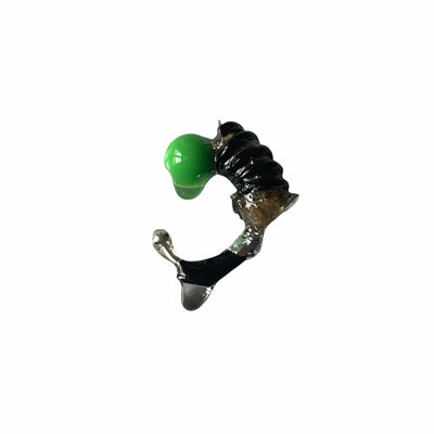 Small Resin Earcuff Green Black-Lueder x Kkrreeiiss-APOC STORE