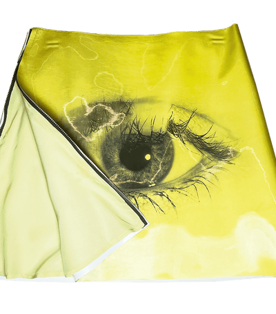 Magic Blinking Eye Mini Skirt-Leeann Huang-APOC STORE