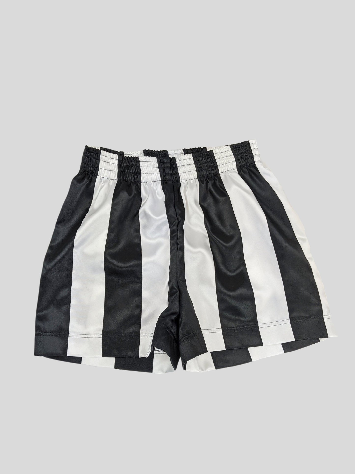 Ribbon Shorts Black & White-Adam Jones-APOC STORE