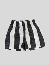 Ribbon Shorts Black & White-Adam Jones-APOC STORE