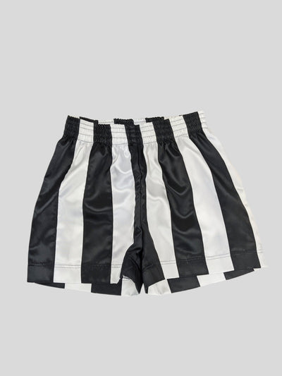 Ribbon Shorts Black & White-Adam Jones-APOC STORE