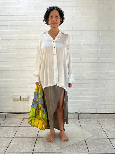 Hand Cut Hand Sewn Stretch Weave Sack Bag-Luna Del Pinal-APOC STORE