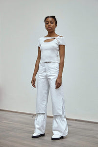 Score Knit Top Shortsleeve-René Scheibenbauer-APOC STORE