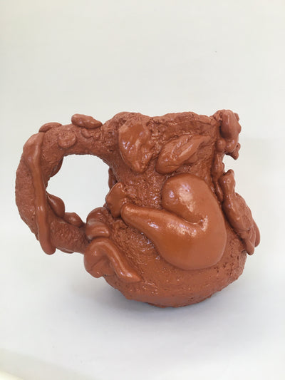 Lava Vase Brown-BVAR-APOC STORE