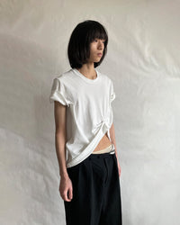 Stapled T-shirt White-SHEK LEUNG-APOC STORE