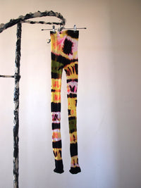 Hand Dyed Tights Pink Multicolour-Celia Calderón Asensio-APOC STORE
