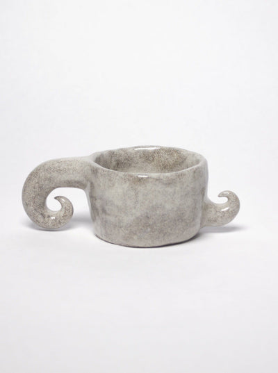Grey spiral mug-Cléo SJölander-APOC STORE