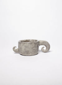 Grey spiral mug-Cléo SJölander-APOC STORE