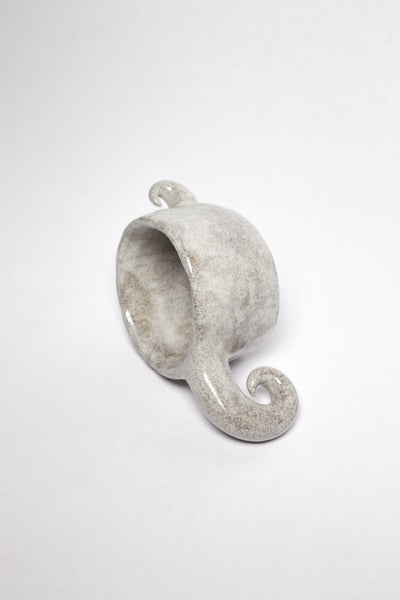 Grey spiral mug-Cléo SJölander-APOC STORE