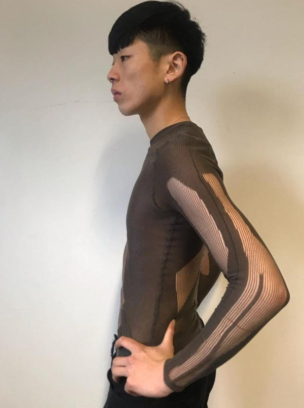 Dark Drop Stitch Knit-Khanh Brice Nguyen-APOC STORE