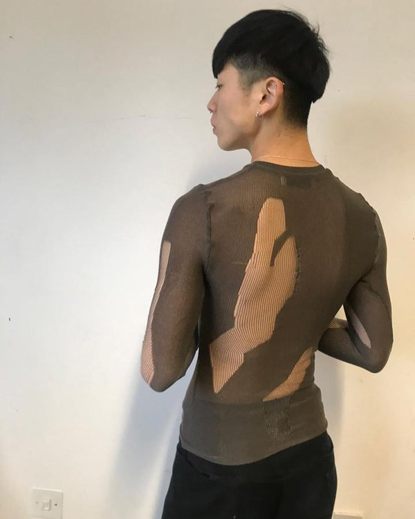 Dark Drop Stitch Knit-Khanh Brice Nguyen-APOC STORE