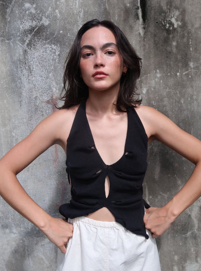 Black Butterfly Top-Krystal Paniagua-APOC STORE