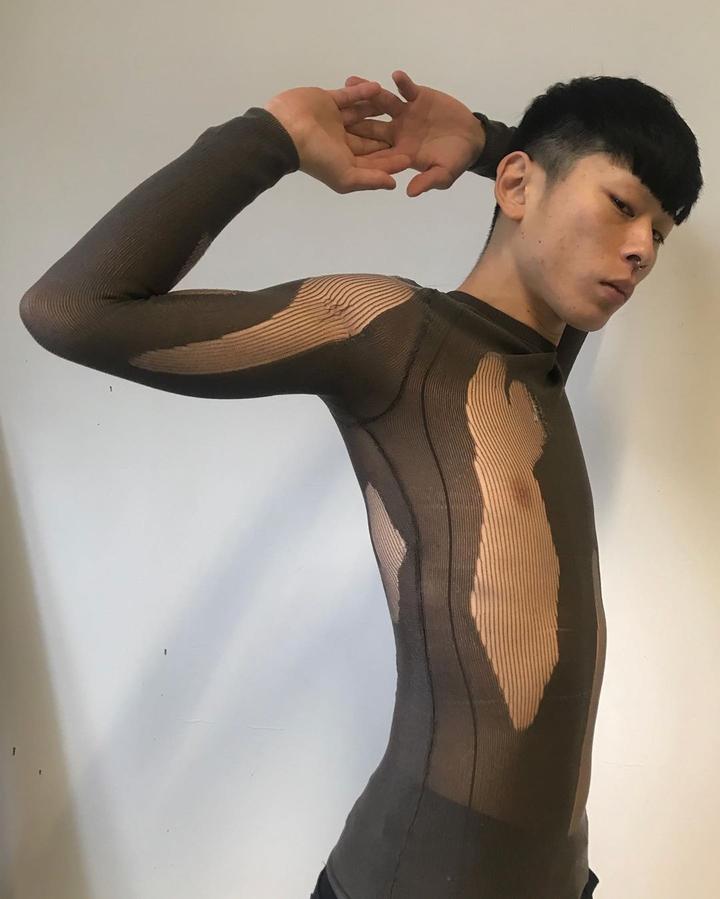 Dark Drop Stitch Knit-Khanh Brice Nguyen-APOC STORE