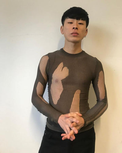 Dark Drop Stitch Knit-Khanh Brice Nguyen-APOC STORE