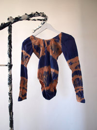 Hand Dyed Bodysuit Blue Nude-Celia Calderón Asensio-APOC STORE