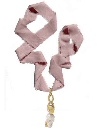 Pink Gold Lucky Rabbit Pearl Necklace-Ancient Future-APOC STORE