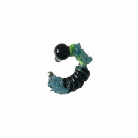 Small Resin Earcuff Green Blue Black-Lueder x Kkrreeiiss-APOC STORE