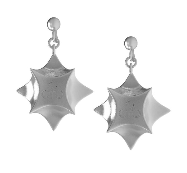 Silver Geometrical Stars Earrings-Ancient Future-APOC STORE