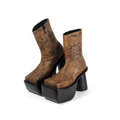 Amanda Boots Black Leopard-CRUDA-APOC STORE