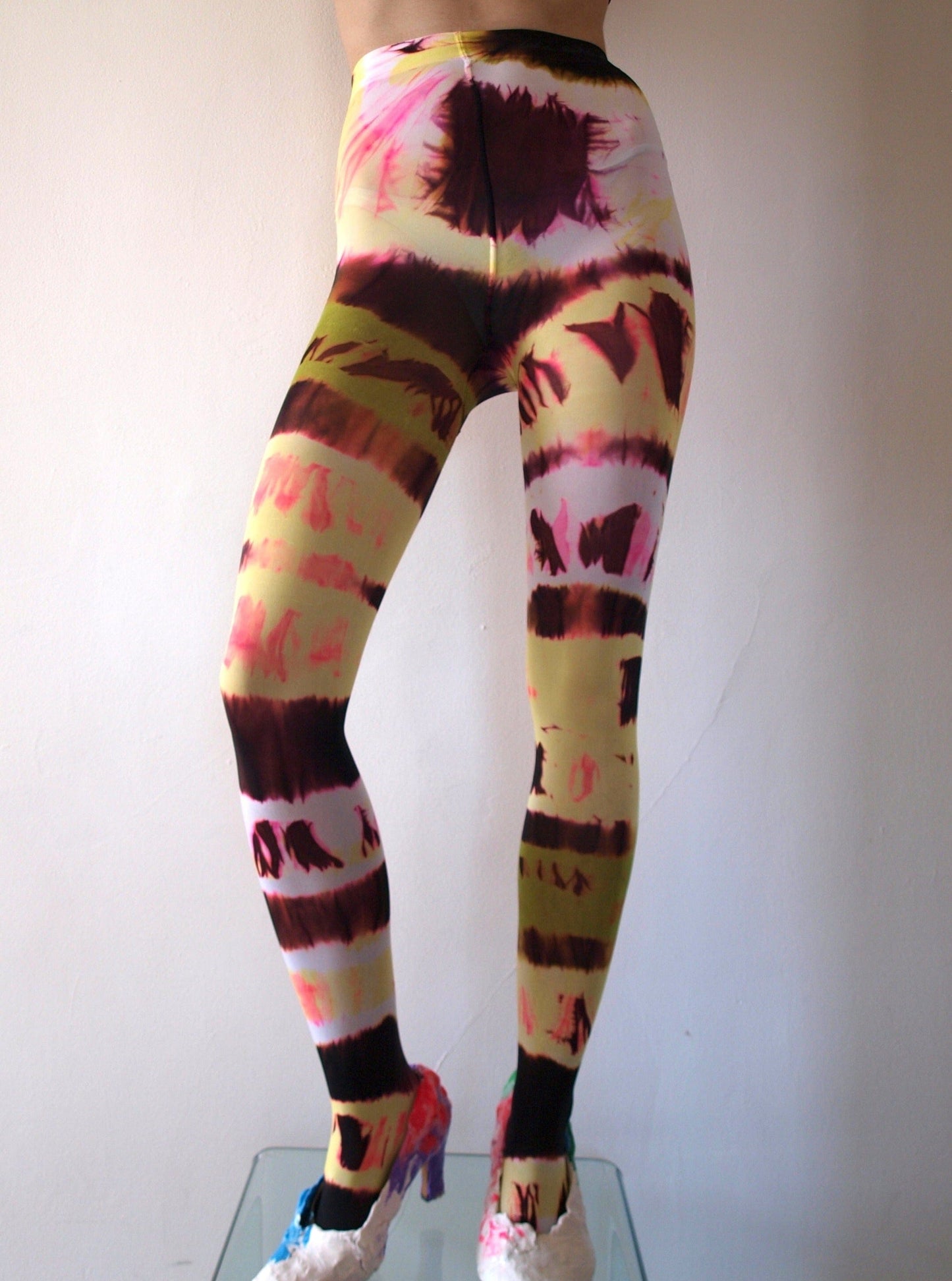 Hand Dyed Tights Multicolour-Celia Calderón Asensio-APOC STORE