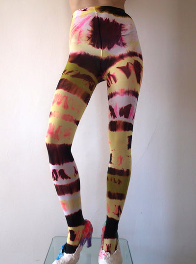 Hand Dyed Tights Multicolour-Celia Calderón Asensio-APOC STORE