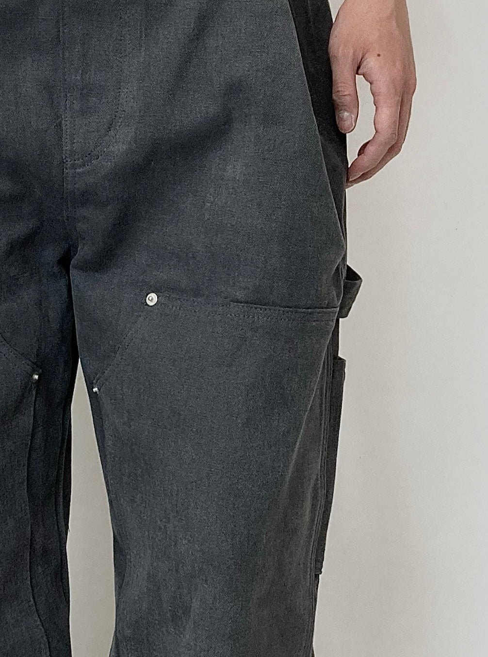 Charcoal Adjustable Pants-EGNARTS-APOC STORE