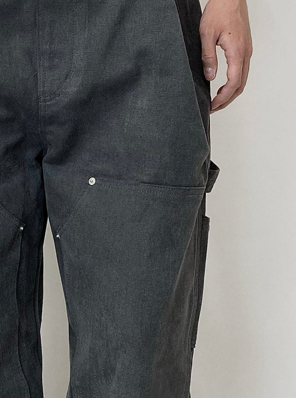 Charcoal Adjustable Pants-EGNARTS-APOC STORE