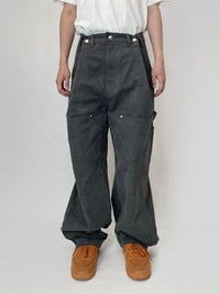 Charcoal Adjustable Pants-EGNARTS-APOC STORE