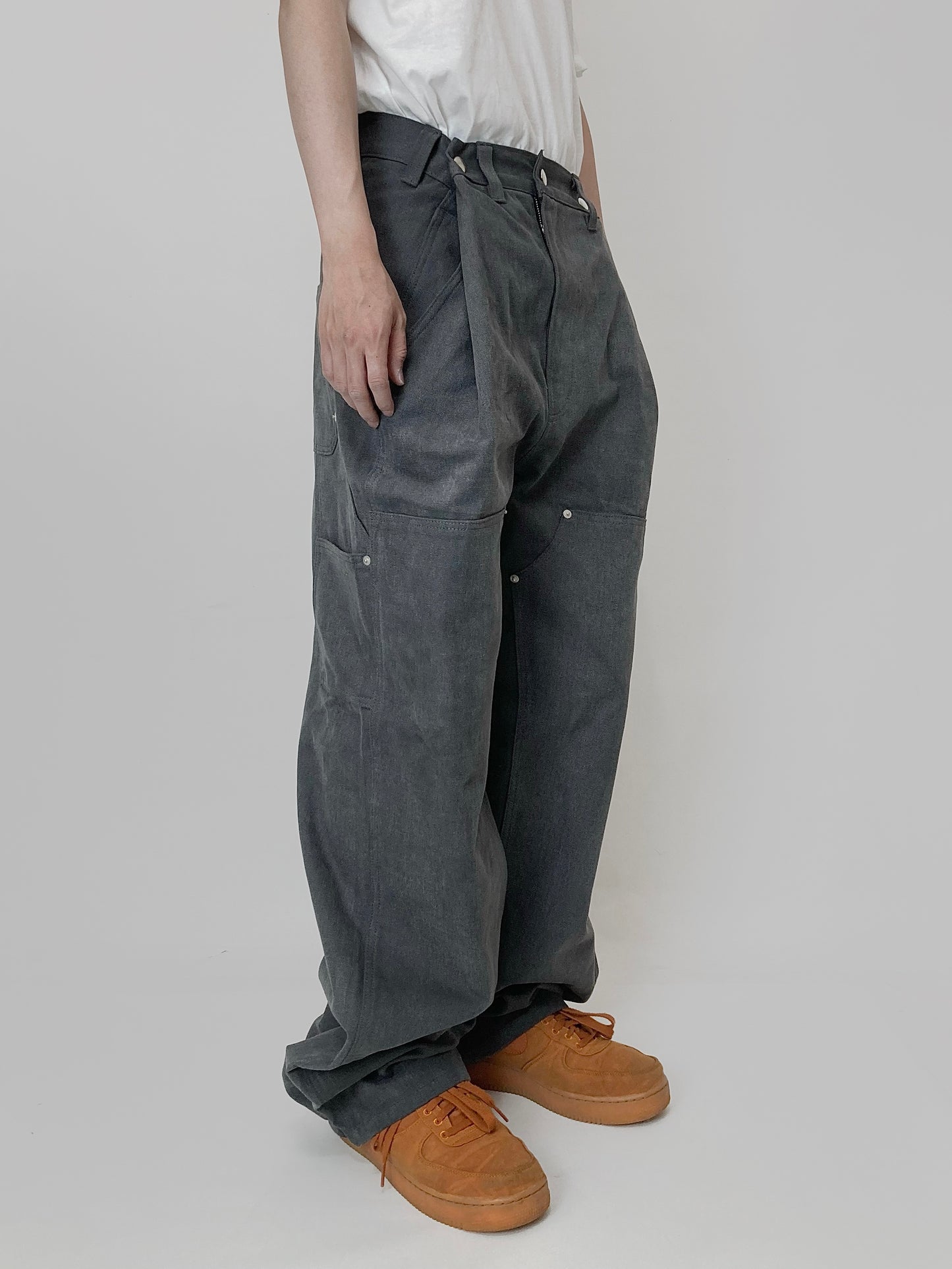 Charcoal Adjustable Pants-EGNARTS-APOC STORE