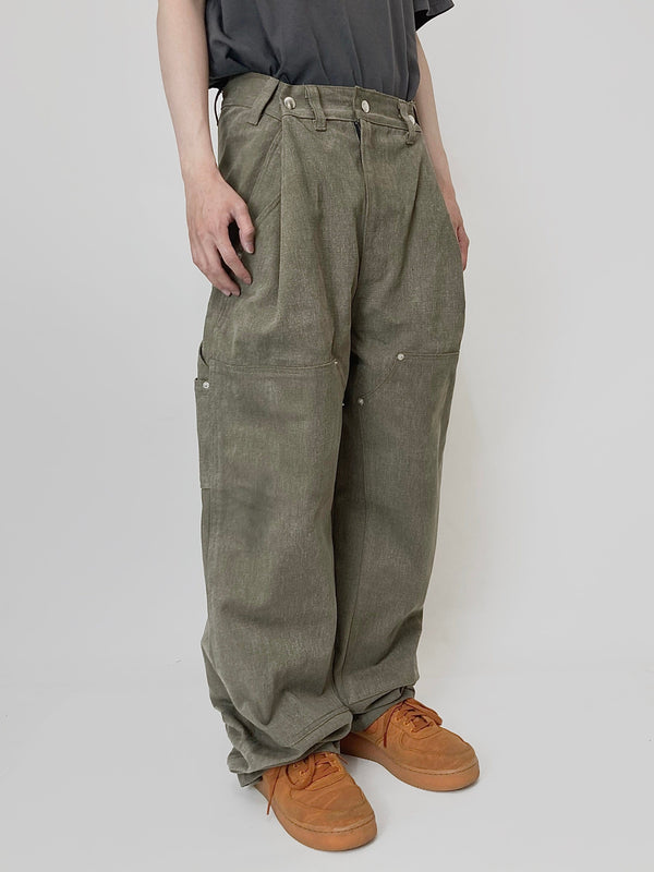Khaki Adjustable Pants-EGNARTS-APOC STORE