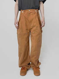 Orange Adjustable Pants-EGNARTS-APOC STORE