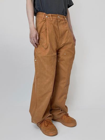 Orange Adjustable Pants-EGNARTS-APOC STORE