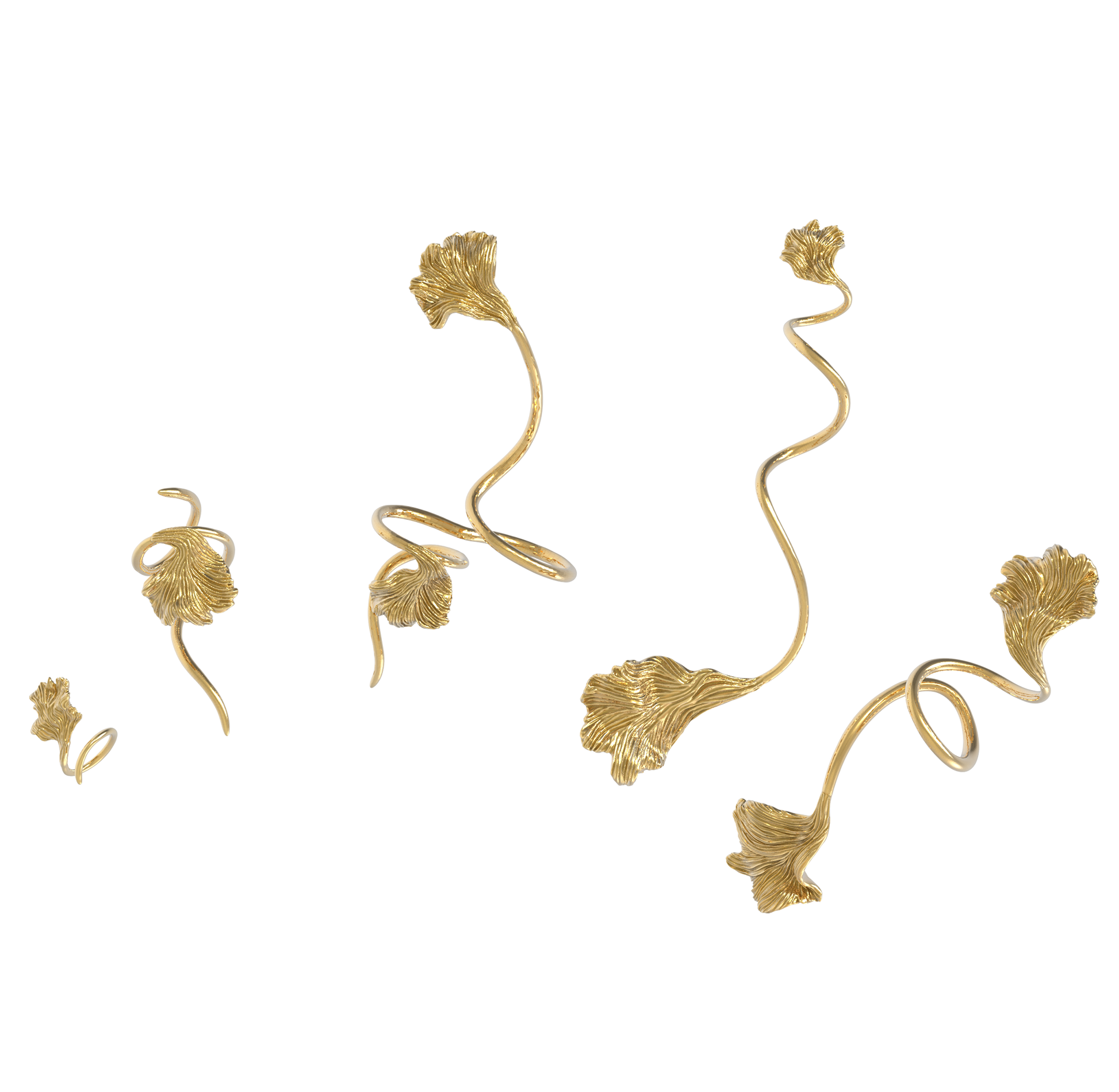 Brass Betta Fish Ring V-Ancient Future-APOC STORE