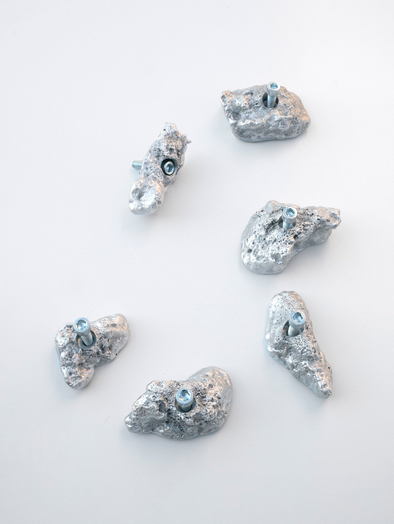 Set of 6 Aluminum Climbing Holds 1-Elissa Lacoste-APOC STORE