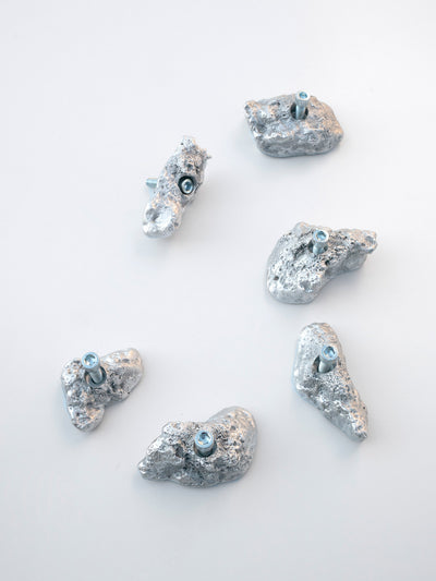 Set of 6 Aluminum Climbing Holds 1-Elissa Lacoste-APOC STORE