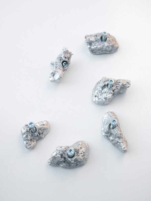 Set of 6 Aluminum Climbing Holds 1-Elissa Lacoste-APOC STORE