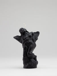 Pair of Angel Candles - Black-Imogen van der Pols-APOC STORE