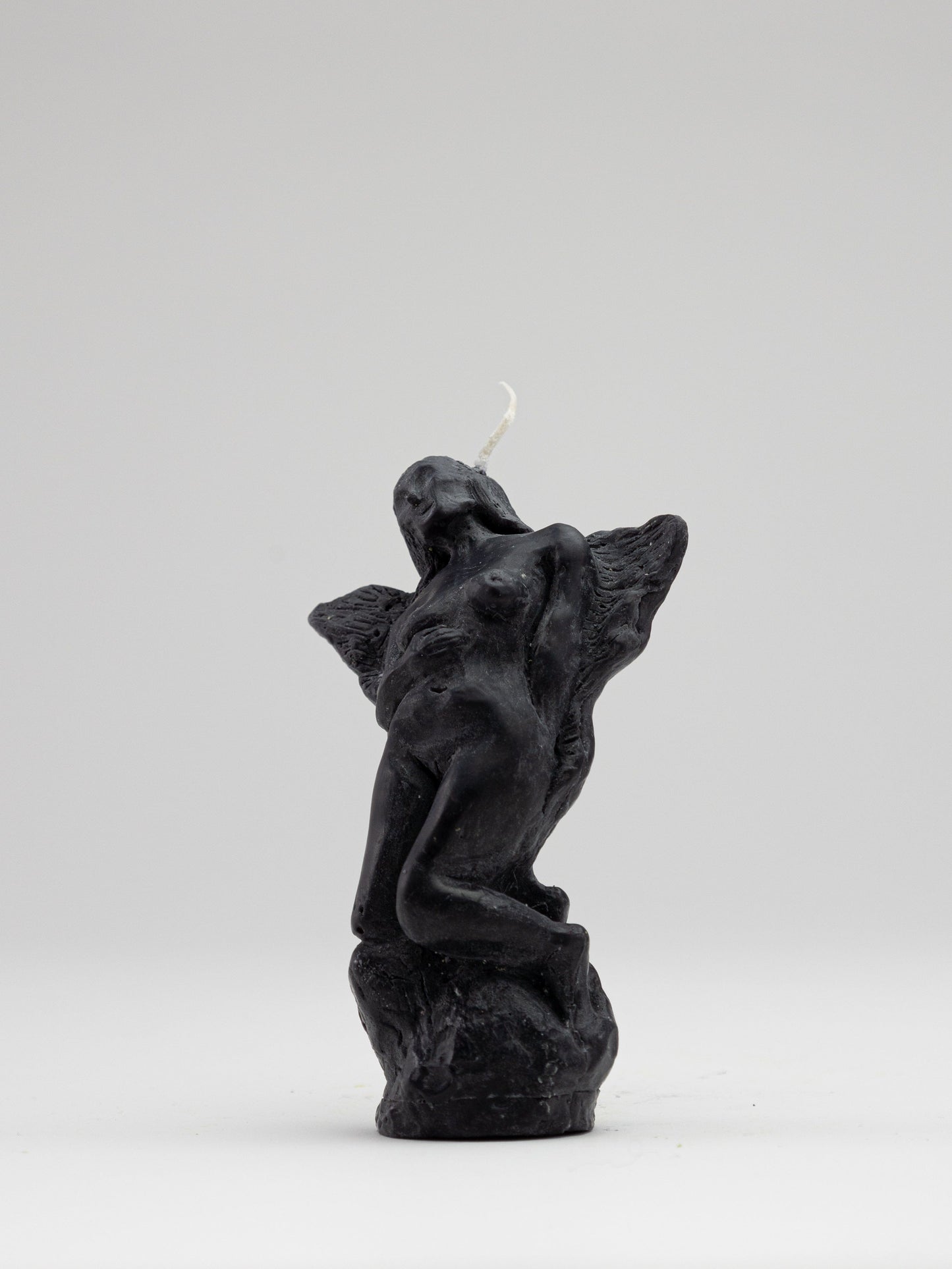 Pair of Angel Candles - Black-Imogen van der Pols-APOC STORE