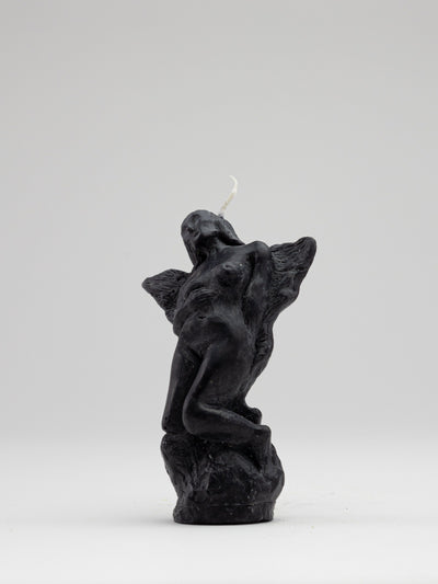 Pair of Angel Candles - Black-Imogen van der Pols-APOC STORE