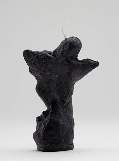 Pair of Angel Candles - Black-Imogen van der Pols-APOC STORE
