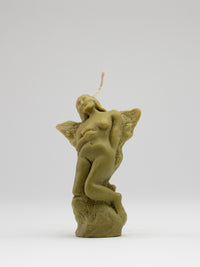 Pair of Angel Candles - Kelp-Imogen van der Pols-APOC STORE